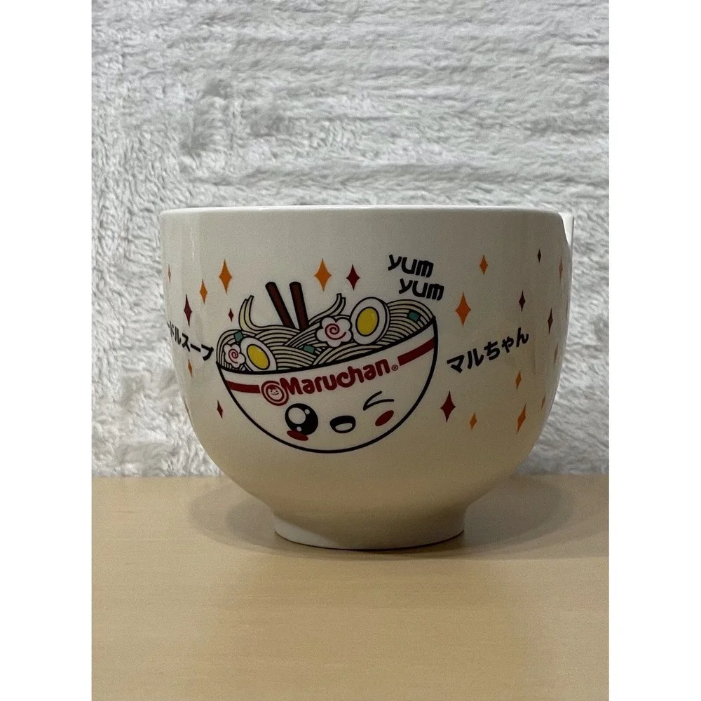 Maruchan Ramen Kawaii Ceramic Soup Bowl Yum Yum Noodles